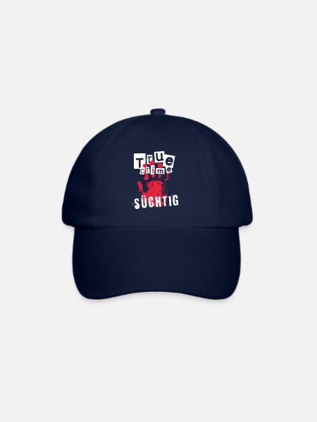 true crime geschenk - Baseballkappe - Blau/Blau