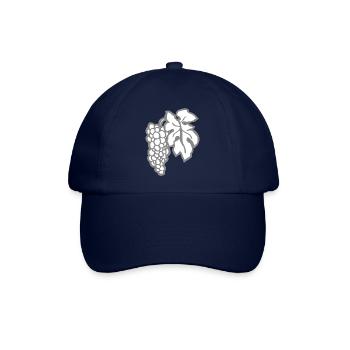 Weinrebe Pinot Noir Geschenk lustig Winzer Traube - Baseballkappe - Blau/Blau - Vorne