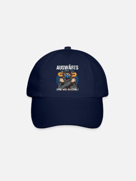 Fußball Fan Pyro Statement Geschenk - Baseballkappe - Blau/Blau