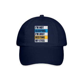 im not sleeping Zitat - Baseballkappe - Blau/Blau - Vorne