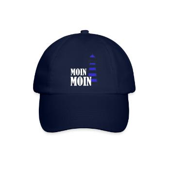 Leuchturm moin - Baseballkappe - Blau/Blau - Vorne