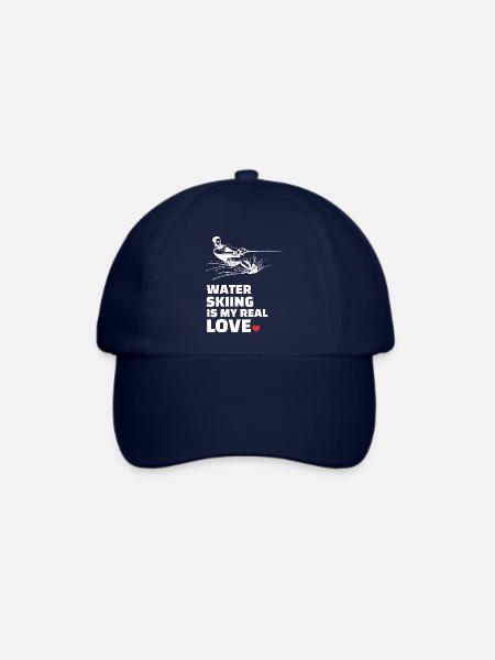 Ich Liebe Wasserski - Baseballkappe - Blau/Blau