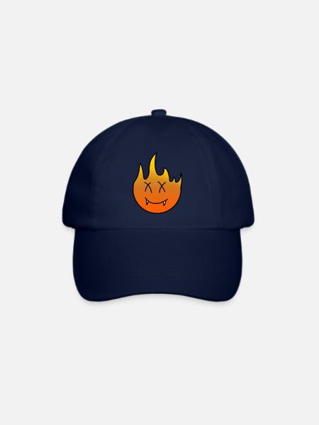 Flamme - Baseballkappe - Blau/Blau