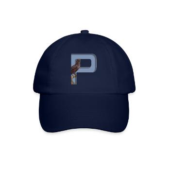 Alphabet, Buchstabe P mit Papagei - Baseballkappe - Blau/Blau - Vorne
