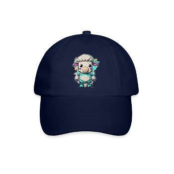 Roboter Schaf - Baseballkappe - Blau/Blau - Vorne
