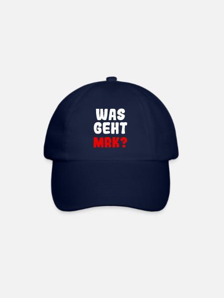 Was geht MRK? - Baseballkappe - Blau/Blau