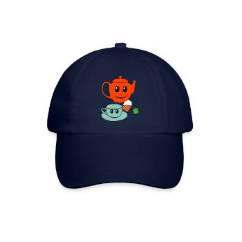 Gastronomie Gastgeber Tee Teekanne Getränke - Baseballkappe - Blau/Blau - Vorne