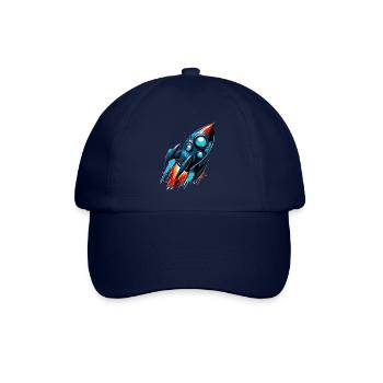 Raketenmann Raketenstart - Baseballkappe - Blau/Blau - Vorne