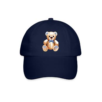 TEDDY BEAR - TEDDYBÄR - KUSCHELBÄR - PLÜSCHBÄR - Baseballkappe - Blau/Blau - Vorne