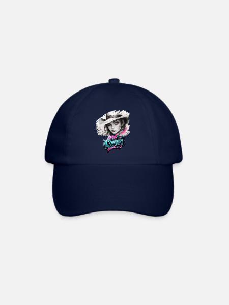Cowboy , Pferdemädchen mit Cowboyhut - Baseballkappe - Blau/Blau