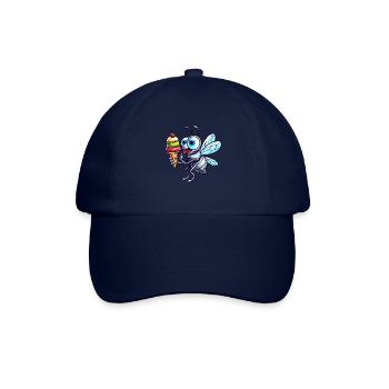 Süße Fliege Cartoon Eis Sommer Spaß - Baseballkappe - Blau/Blau - Vorne