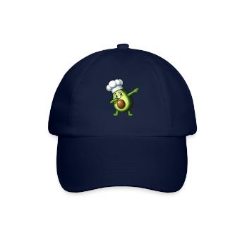Süßer Cartoon Avocado Koch Küche Kochen - Baseballkappe - Blau/Blau - Vorne
