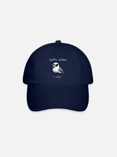 Watt'n Schlick Lustige Wattwanderung Möwe Spruch - Baseballkappe - Blau/Blau