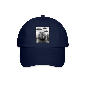 Capybara UFO Aliens - Baseballkappe - Blau/Blau - Vorne