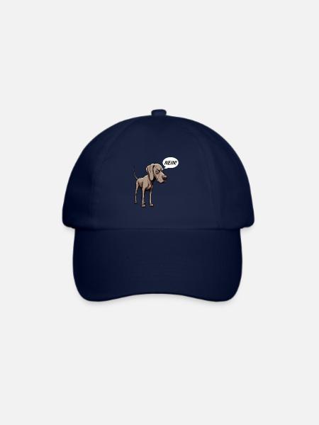 Nein Weimaraner Weimaranerliebhaber Weimaranerhund - Baseballkappe - Blau/Blau