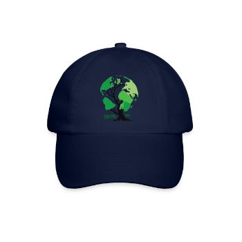 save the planet - Baseballkappe - Blau/Blau - Vorne