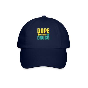 Anti-Drogen ohne Drogen Straight Edge - Baseballkappe - Blau/Blau - Vorne