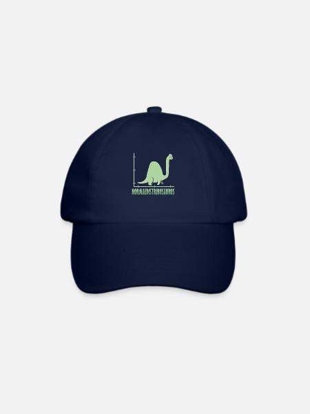 Dinosaurier Mathe Pythagoras Mathematiker - Baseballkappe - Blau/Blau