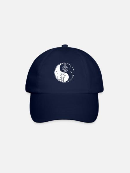 Guitar ying yang - Baseballkappe - Blau/Blau