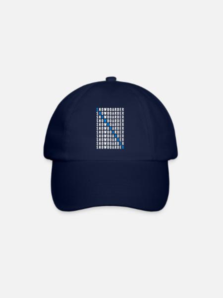 Snowboarder - Baseballkappe - Blau/Blau