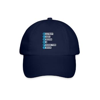 Devops Sys-Admin Entwickler Helden Design - Baseballkappe - Blau/Blau - Vorne