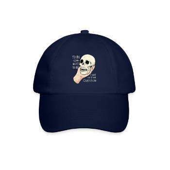 Hamlet Zitat "Sein oder Nichtsein" Design - Baseballkappe - Blau/Blau - Vorne