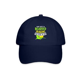 Good Taste in Bearded Dragons bad taste in men - Baseballkappe - Blau/Blau - Vorne