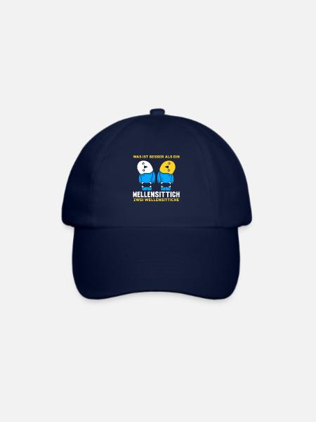 Was ist besser als ein Wellensittich - Baseballkappe - Blau/Blau