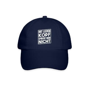 Negativ getest auf Gedult - Baseballkappe - Blau/Blau - Vorne