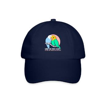 Ich bin bei meinen Wellensittich - Baseballkappe - Blau/Blau - Vorne