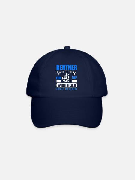 Rentner Rente Rentenbeginn Stricken Häkeln - Baseballkappe - Blau/Blau