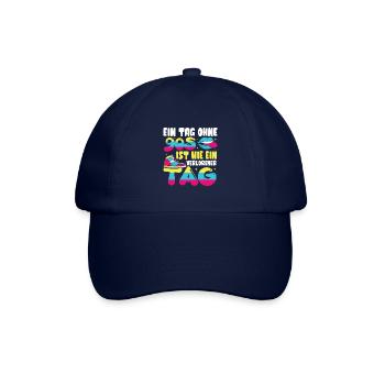 Ein Tag ohne 90s - Baseballkappe - Blau/Blau - Vorne