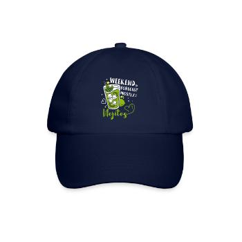Cocktail Liebhaber Alkohol Trinker Liquor Schuss - Baseballkappe - Blau/Blau - Vorne