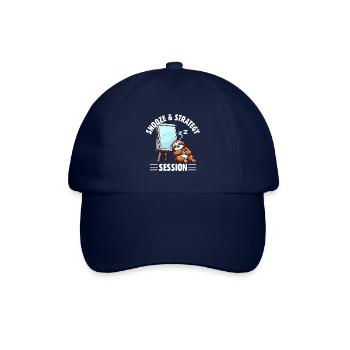 Büro Humor Business Home Office Faultier - Baseballkappe - Blau/Blau - Vorne