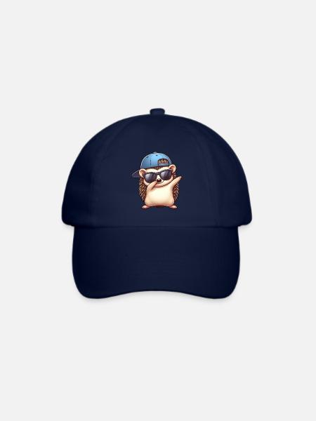 Igel Cartoon Cool Dab Dabbing Basecap - Baseballkappe - Blau/Blau