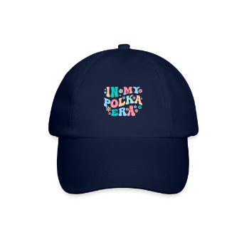 Witziger Polka Spruch - Baseballkappe - Blau/Blau - Vorne
