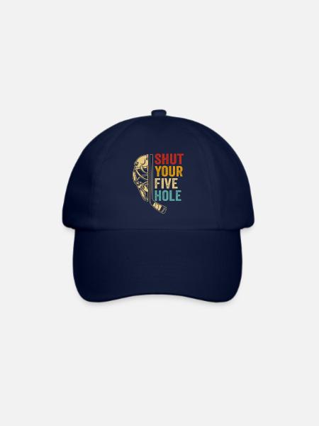 Mach dein Fünfloch zu - Baseballkappe - Blau/Blau
