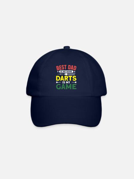 Dart Dartspieler Dartspiel Herren - Baseballkappe - Blau/Blau