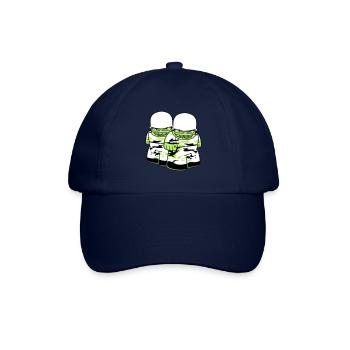 2 freunde team paar soldat tarnmuster krieg armee - Baseballkappe - Blau/Blau - Vorne