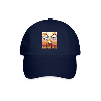 Save us we're Endangered - Baseballkappe - Blau/Blau - Vorne