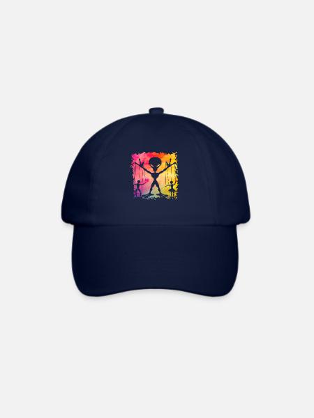 Alien - Baseballkappe - Blau/Blau