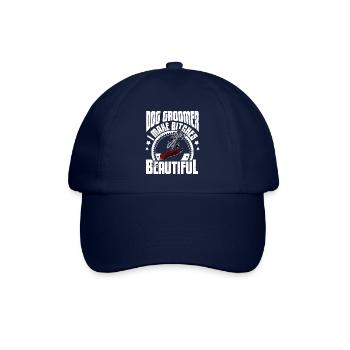 Grooming Hunde Hundepflege Friseur Schere Spruch - Baseballkappe - Blau/Blau - Vorne