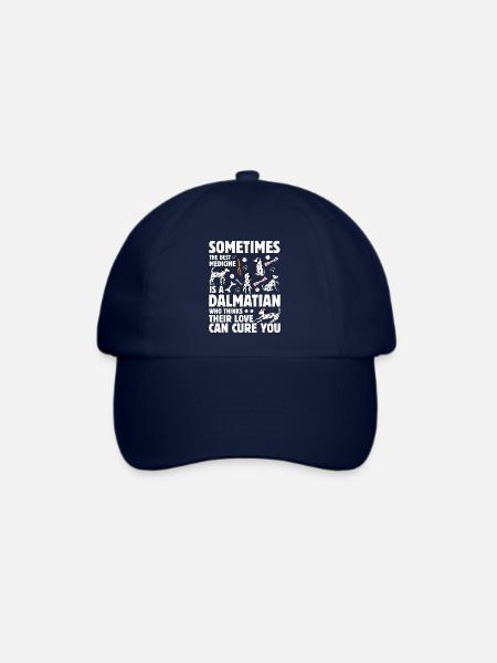 Dalmatiner Lustiger Spruch - Baseballkappe - Blau/Blau