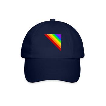 Ecke bunt Regenbogen Geschenkidee - Baseballkappe - Blau/Blau - Vorne