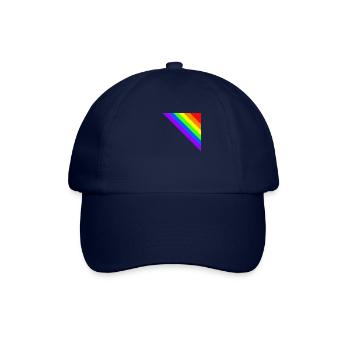 Regenbogen Geschenkidee Ecke bunt - Baseballkappe - Blau/Blau - Vorne