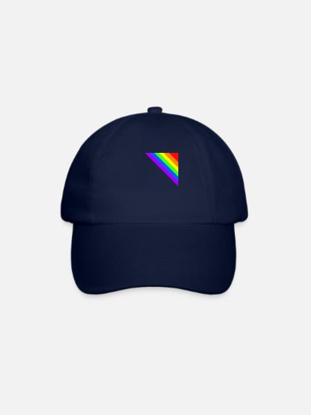 Regenbogen Geschenkidee Ecke bunt - Baseballkappe - Blau/Blau
