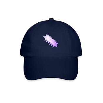 Sterne rosa lila pink Geschenkidee Muster - Baseballkappe - Blau/Blau - Vorne