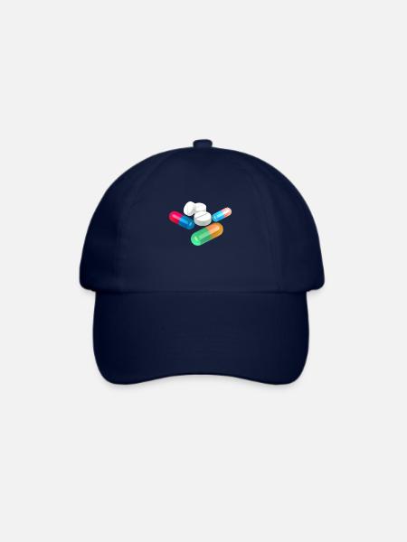 Pillen - Baseballkappe - Blau/Blau