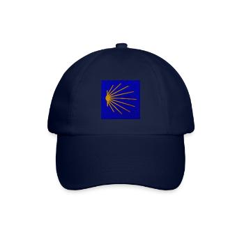 Jakobsweg 2023 - Pilgermuschel - Baseballkappe - Blau/Blau - Vorne