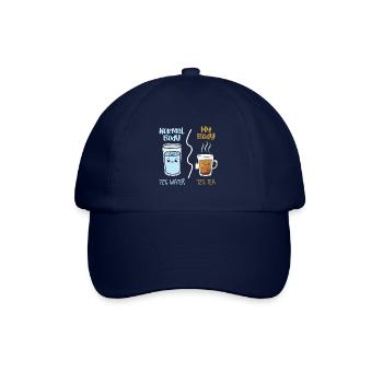Geschenkidee wasser und Tea normal body / my body - Baseballkappe - Blau/Blau - Vorne